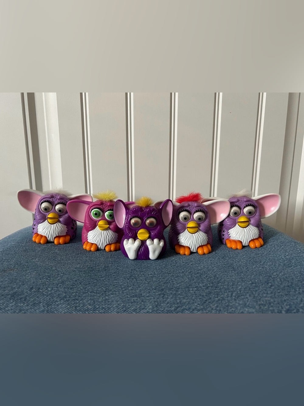 purple vintage furbies